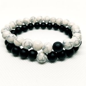 Yin Yang Beaded Bracelet
